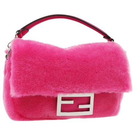 fendi pink fur belt bag|Fendi belt outlet.